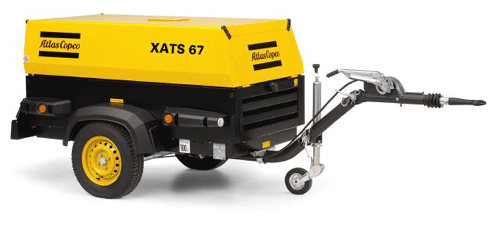 Дизельный компрессор Atlas Copco XATS 67 Dd